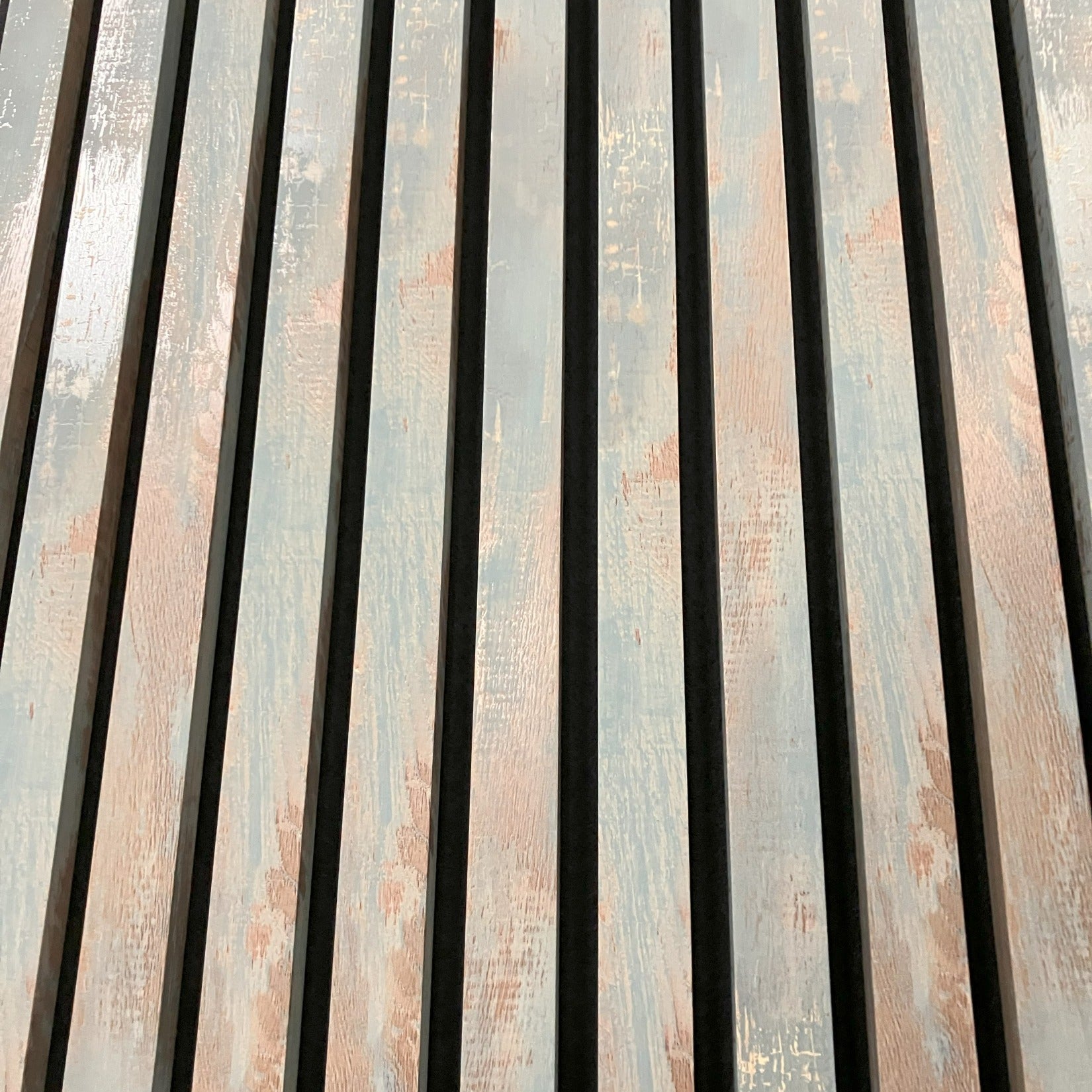 Acoustic Slat Wall Panel - Rustic Blue