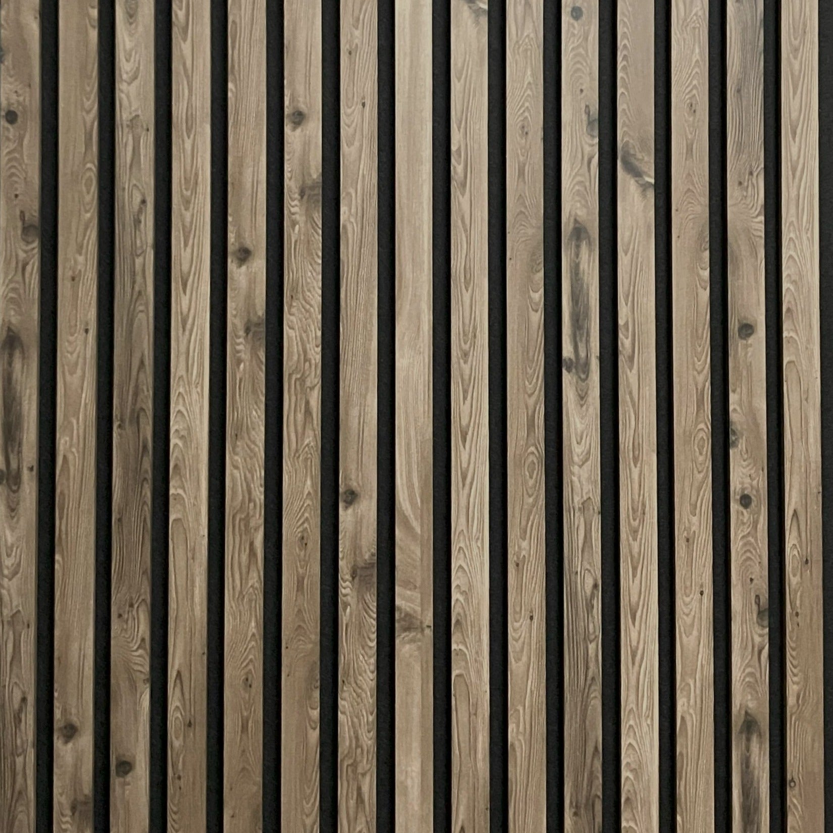 Acoustic Slat Wall Panel - Burnt Hickory