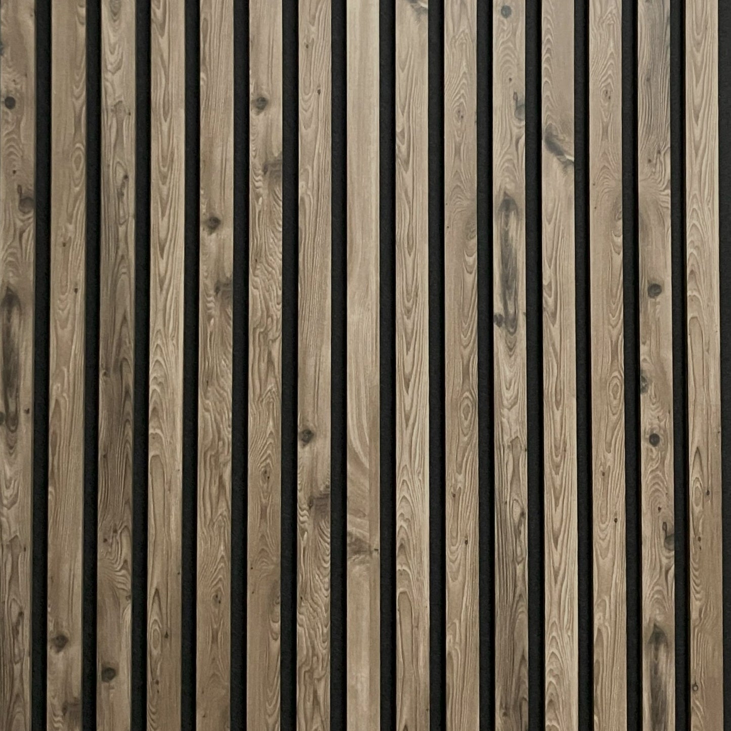 Acoustic Slat Wall Panel - Burnt Hickory