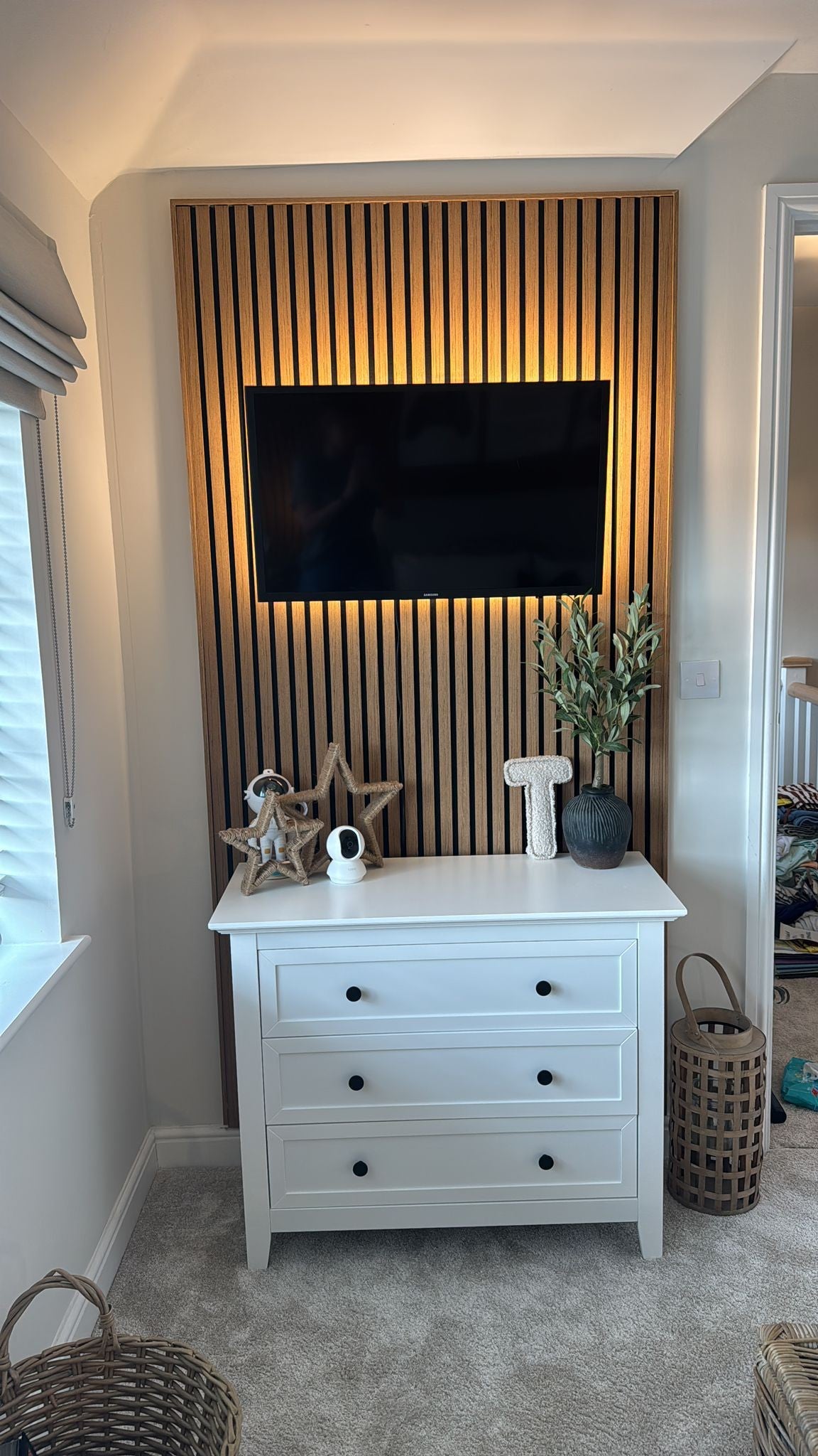 Acoustic Slat Wall Panel - Natural Oak