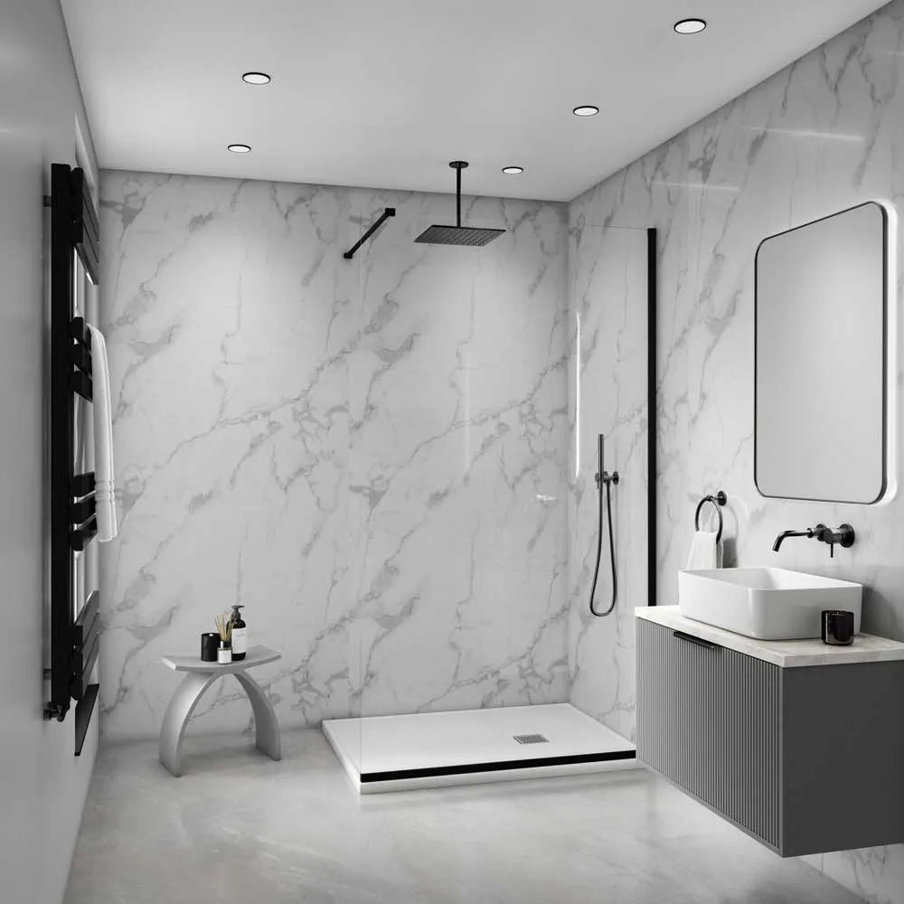 Maxi Shower Panel - Bianco White