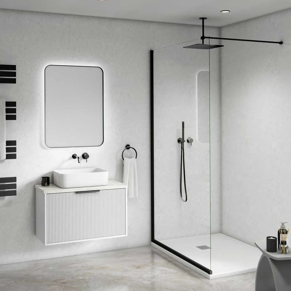 Maxi Shower Panel - White Stone