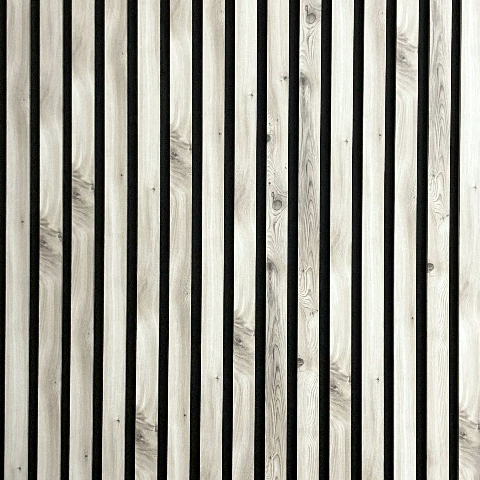 Acoustic Slat Wall Panel - Silver Birch