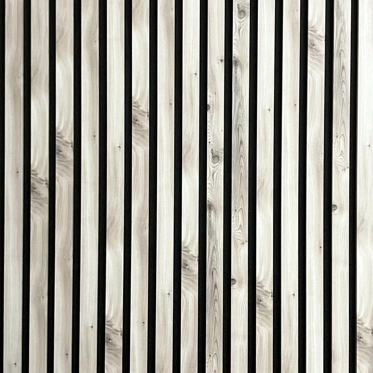 Acoustic Slat Wall Panel - Silver Birch