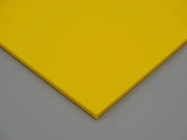 Sample 2.5mm Canary Yellow Gloss Sheet